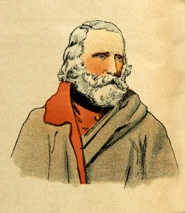 Eugene Sergeant keleti hadereje, Grenest néven, Louis Bombled (1862-1927) illusztrálásával (francia-német háború; 1870-1871 kampány): Giuseppe Garibaldi (1807-1882) portréja, Magángyűjtemény alkotó: Louis Charles Bombled