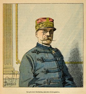 A madagaszkári háború – Az 1885-1895-ös francia expedíciók anekdotikus története, Henri Galli dit Galllichet (1854-1922), illusztrálta: Louis Bombled (1862-1927): Emile Auguste Francois Zurlinden tábornok (1837-1929), miniszter portréja of War, C közlegény alkotó: Louis Charles Bombled