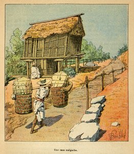 A madagaszkári háború – Az 1885-1895-ös francia expedíciók anekdotikus története, Henri Galli dit Galllichet (1854-1922), illusztrálta: Louis Bombled (1862-1927): Madagaszkár eset a 19. században, Magángyűjtemény alkotó: Louis Charles Bombled