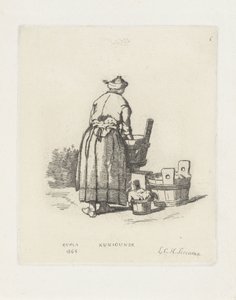 mosónő Kunigunde (cím a tárgyon) alkotó: Louis Charles Hora Siccama