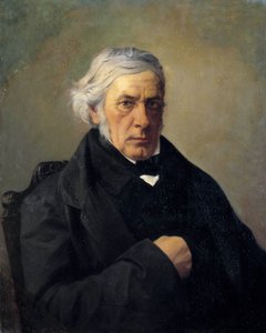 Victor Cousin filozófus portréja (1792-1867) Louis Claude Mouchot (1830-1891) festménye. 19. század. Homályos. 0,73 x 0,60 m - Victor Cousin filozófus (1792-1867) portréja. Louis Claude Mouchot (1830-1891) festménye. 19. század. 0,73 x