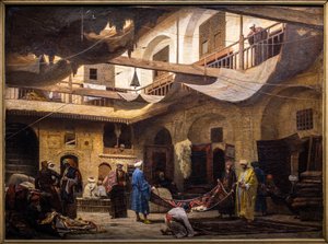 A szőnyegbazár a kairói Khan Khalilban