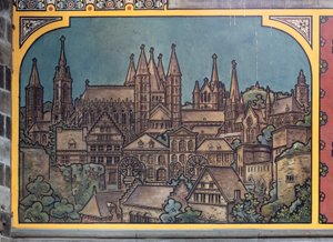 Vasútállomás épülete (Sint-Pietersstation). Belső. 1912. Az előszoba. alkotó: Louis Cloquet