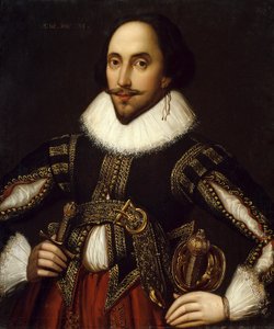 William Shakespeare brit drámaíró portréja alkotó: Louis Coblitz