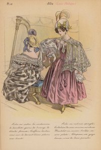 Francia divat: Louis-Philippe (színes lithó)