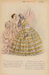 Francia divat: Napóleon III (színes litográfia)