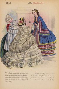 Francia divat: Napóleon III (színes litográfia) alkotó: Louis Colas