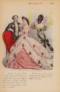 Francia divat: Napóleon III (színes litográfia)