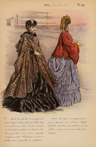 Francia divat: Napóleon III (színes litográfia)
