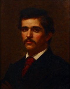 Self-Portrait (oil on canvas) alkotó: Louis Comfort (attr. to) Tiffany