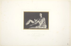 Phidias Thészeusz/ Az athéni Parthenon lábazatának töredéke/ Most a British Museumban található. alkotó: Louis Désiré Blanquart Evrard
