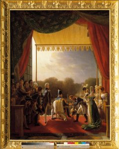 XVIII. Lajos, a királyi család tagjaival körülvéve, a Tuileriák erkélyén járt a spanyol hadsereg visszatérésekor, december 2-án.