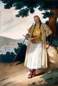 Görög kertész vagy házigazda – X. tábla, Lemercier metszete a „Voyage à Athens et a à Constantinople” című művéből, írta és illusztrálta Dupre, 1828