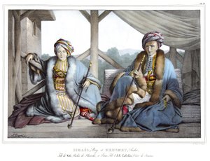 Ismael, Bey és Mehemet pasa, Veli fia, thesszáliai pasa és Ali Tebelen unokája (1741-1822), Janina vizírja, a „” Utazás Athénészbe és Konstantinápolyba, vagy görög és oszmán portrék, nézetek és jelmezek gyűjteményében, natu helyeire festve alkotó: Louis Dupré