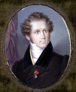 Vincenzo Bellini (1801 - 1835) portréja, a Dupré miniatűrje. Scala Múzeum. Milánó. alkotó: Louis Dupré