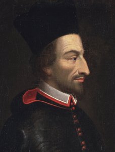 Cornelius Jansen, Janseniusnak, Ypres püspökének portréja, részlet (olaj, vászon alkotó: Louis Dutielt