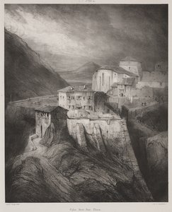 Saint Jean-templom, Thiers, Auvergne alkotó: Louis Eugene Gabriel Isabey