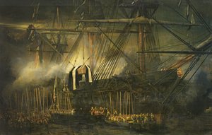 Napóleon hamvainak szállítása a „Belle-Poule” fedélzetén Saint Helenában, 1840. október 15.