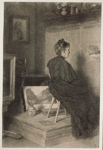 Mary Eysen a meran-obermaisi Holstein-villa műtermében