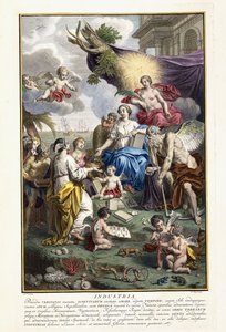 Ipar, előlap a "Természeti kincsek legpontosabb leírásából", 1734-1765 alkotó: Louis Fabricius Dubourg