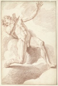 Férfi meztelen, fekvő alkotó: Louis Fabritius Dubourg