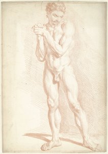 Férfi akt, álló alkotó: Louis Fabritius Dubourg