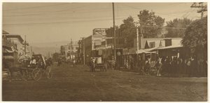 Coalinga Hotel és Main Street alkotó: Louis Fleckenstein