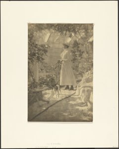 A rácsos sétányon alkotó: Louis Fleckenstein