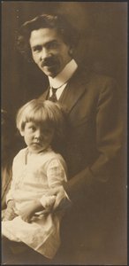 [Egy férfi és gyermeke portréja] alkotó: Louis Fleckenstein