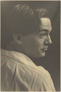 [Csíkos inges fiatal férfi portréja] alkotó: Louis Fleckenstein