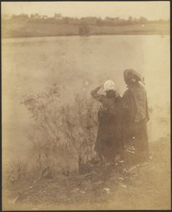 [Két nő a tó partján] alkotó: Louis Fleckenstein