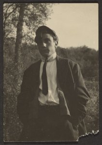 [Fiatal férfi a mezőn] alkotó: Louis Fleckenstein
