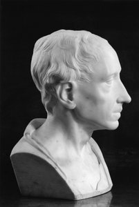 Sándor pápa mellszobra (márvány)