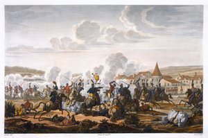 „Ludwig porosz herceg halála a saalfeldi csatában, 1806. október 10.”.