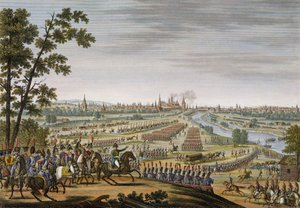 A franciák bevonulása Moszkvába, 1812. szeptember 14., vésette Edme Bovinet (1767-1832) (akvatinta)
