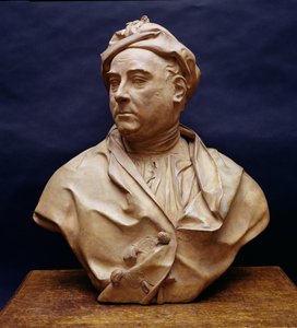 George Frederick Handel (1685-1759) portré mellszobra (terrakotta)