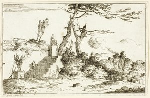 Táj klasszikus szoborral alkotó: Louis Gabriel Moreau