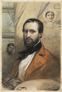 Önarckép alkotó: Louis Gallait