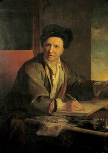 Bernard Le Bouyer (Le Bovier) portréja, Fontenelle (1657-1757), francia író, Louis Galloche festménye (1670-1761) 1723 V. 1,2x0,9 m