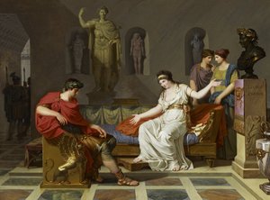 Kleopátra és Octavianus alkotó: Louis Gauffier