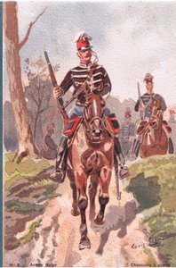 Vadászok lóháton, Képeslap, 1920-as évek