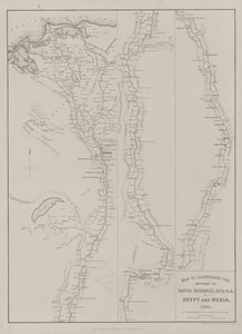 Egypt and Nubia, Volume III: Map to Illustrated the Sketches of David Roberts, Esq: R.A. Egyiptomban és Núbiában 1849 alkotó: Louis Haghe