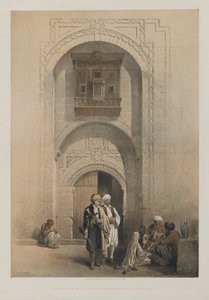 Egyiptom és Núbia, III. kötet: Modern kastély, bemutatja Kairó arabeszk építészetét, 1849. alkotó: Louis Haghe