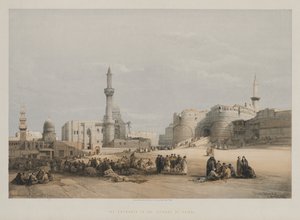 Egyiptom és Núbia, III. kötet: A kairói fellegvár bejárata, 1849. alkotó: Louis Haghe