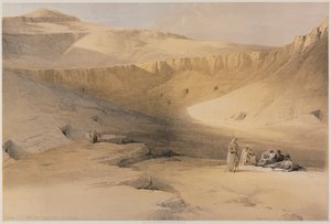 Egyiptom és Núbia, II. kötet: Bejárat a thébai királyok sírjához, Bab-El-Malouk alkotó: Louis Haghe
