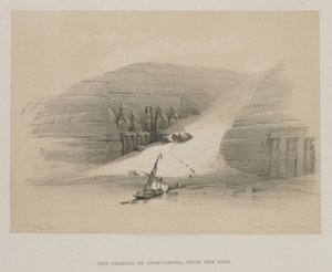 Egyiptom és Núbia, II. kötet: Abu Simbel, Núbia feltárt templomai, 1848. alkotó: Louis Haghe