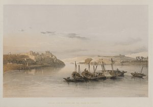 Egyiptom és Núbia, II. kötet: Esouan és Elephantine szigetének általános képe, 1848. alkotó: Louis Haghe