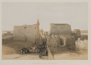 Egyiptom és Núbia, II. kötet: A luxori templom nagy bejárata, 1848.