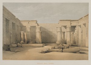 Egyiptom és Núbia, II. kötet: Medinet Abou, Théba alkotó: Louis Haghe