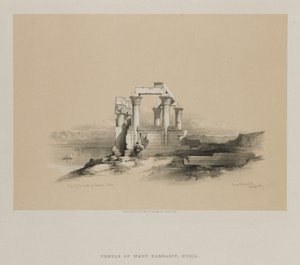 Egyiptom és Núbia, II. kötet: Kardeseh templomának romjai, Núbia, 1848. alkotó: Louis Haghe